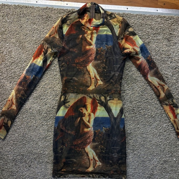 AKIRA brand Woman’s size small Watercolor painting dress Like new condition - Picture 7 of 16